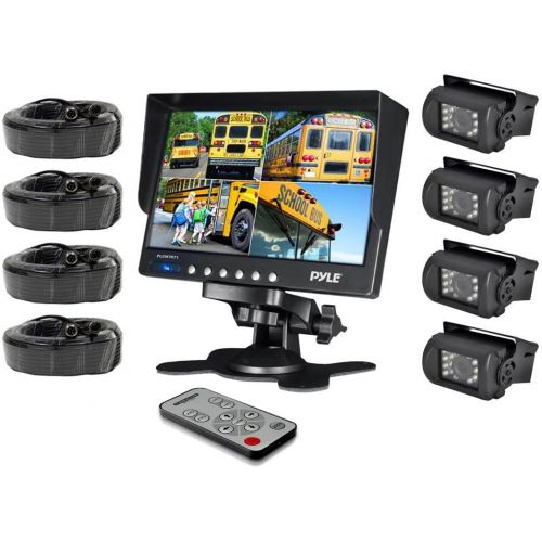  Pyle AZPLCMTR74 Weatherproof Rearview Backup Camera & Monitor Safety Driving Video System