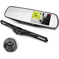Pyle Dual Dash Cam Car Backup Camera | Car Recorder | Blackbox DVR | Rear Camera | Loop Security Camera | Waterproof Night Vision | Audio Recorder W Microphone | Micro SD Card | Full Co