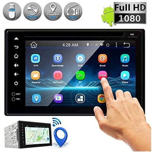  Pyle Car Stereo System Double DIN Android Headunit Receiver,, 6 Touchscreen Display