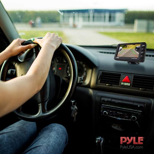  Pyle Wireless Rear View Backup Camera - Upgraded Vehicle Parking Reverse System wMonitor Kit, IP67 Waterproof Fog Resistant, 4.3’’ LCD Screen, Tilt-Adjustable Dash Cam, Night Vision -