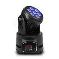 Pyle Rotating Moving Stage Light - for Professional DJ Show Performance or Dance Party with RGB Color LED Projector Bulbs, Flashing Disco Strobe, Beat Sync Motion Effect and DMX Co