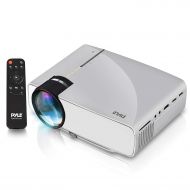 Pyle Portable Multimedia Home Theater Projector - Compact HD 1080p High Lumen LED wUSB, HDMI, 50” to 130” Inch Adjustable Screen in Your Mac or PC, Built-in Stereo Speaker and Remote C