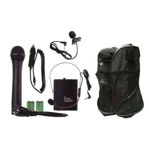  Pyle Portable Outdoor PA Speaker Amplifier System & Microphone Set with Bluetooth Wireless Streaming, Rechargeable Battery - Works with Mobile Phone, Tablet, PC, Laptop, MP3 Player