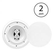 Pyle 6.5 Inch 300W Home Audio in Ceiling or Outdoor Speaker Waterproof (2 Pack)