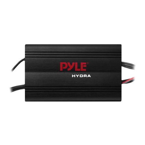  Pyle Hydra Marine Amplifier - Upgraded Elite Series 800 Watt 4 Channel Micro Amplifier - Waterproof, GAIN Level Controls, RCA Stereo Input, 3.5mm Jack, MP3 & Volume Control (PLMRMP