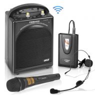 Pyle PWMA200 Compact & Wireless Microphone PA Speaker System, Handheld Mic