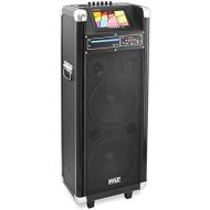 Pyle Karaoke Vibe Bluetooth PA Speaker System, Audio & Video Wireless Entertainment System, Microphone Included