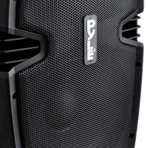  Pyle Stage & Studio PA Speaker System [Active Powered Loudspeaker] 2-Way Full Range Stereo Sound | Microphone Input | MP3USBSD Readers | Recording Ability | 12-Inch | 1000 Watt (