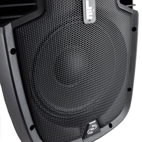  PYLE-PRO Wireless Portable PA System-800W High Active Outdoor Sound Speaker wUSB SD MP3 RCA XLR AUX 14 Microphone in FM Radio-35mm Mount, Remote, Power Cable-Pyle (PPHP103MU)