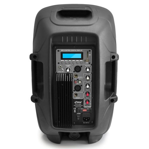  PYLE-PRO Wireless Portable PA System-800W High Active Outdoor Sound Speaker wUSB SD MP3 RCA XLR AUX 14 Microphone in FM Radio-35mm Mount, Remote, Power Cable-Pyle (PPHP103MU)