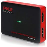 Pyle Video Game Capture Card Device Video Recorder, HDMI Output, Full HD 1080P Live Streaming, USB, SD, PC, DVD, PS4, PS3, Xbox One, Xbox 360 Wii