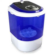 Pyle Upgraded Version Portable Washer - Top Loader Portable Laundry, Mini Washing Machine, Quiet Washer, Rotary Controller, 110V - For Compact Laundry, 4.5 Lbs. Capacity, Transluce