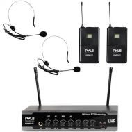 Pyle Pro PDWM2122 UHF Wireless System with 2 Bodypacks, 2 Headset Mics & Receiver with Bluetooth