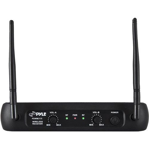  Pyle Pro PDWM2135 2-Person VHF Wireless Microphone System with 2 Handheld Mics (174 to 216 MHz)