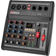 Pyle Pro PMX462 3-Channel Audio Mixer with Built-In FX and USB Interface