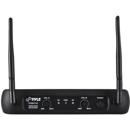  Pyle Pro PDWM2145 2-Person VHF Wireless Microphone System with 2 Lav & 2 Headset Mics (174 to 216 MHz)