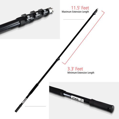  Pyle Pro PMKSB12 Fishing Boom Pole for Shotgun Microphone