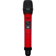 Pyle Pro Universal UHF 4-Channel Wireless Handheld Microphone System (Red, 500 to 938 MHz)
