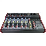 Pyle Pro PMX848BT 8-Channel DJ Mixer with Bluetooth and USB Interface