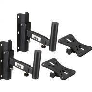 Pyle Pro PSTNDW15 Dual Universal Adjustable Wall Mount Speaker Bracket Stands (Pair)