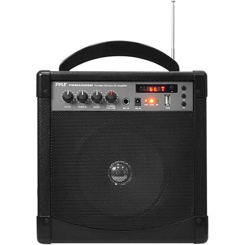  Pyle Pro 60W Portable Bluetooth Karaoke PA Speaker Amplifier and Microphone System