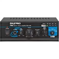 Pyle Pro PTAU23 Mini 40 Watt x 2 Stereo Power Amplifier w/ USB/Aux Inputs
