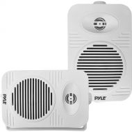 Pyle Pro 2-Way 300-Watt Indoor/Outdoor Waterproof Stereo Wired Speaker System (White)