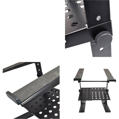  Pyle Pro Laptop Computer Stand for DJ With Flat Bottom Legs