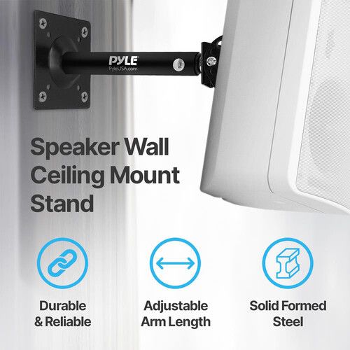  Pyle Pro Swivel/Adjustable Wall/Ceiling Speaker Mounts (Pair)