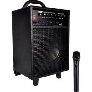 Pyle Pro 600W Rechargeable Bluetooth PA System with Wireless Microphone