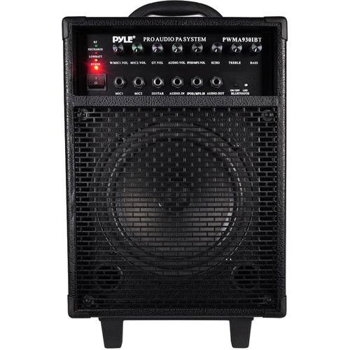  Pyle Pro 600W Rechargeable Bluetooth PA System with Wireless Microphone