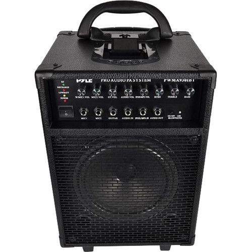  Pyle Pro 600W Rechargeable Bluetooth PA System with Wireless Microphone