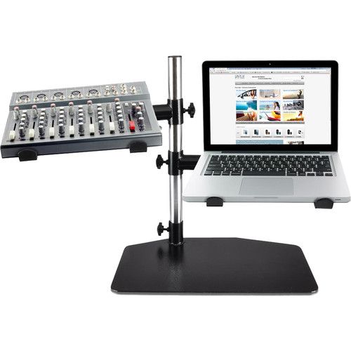  Pyle Pro Universal Dual Device Holder Stand with Tabletop Mount Base