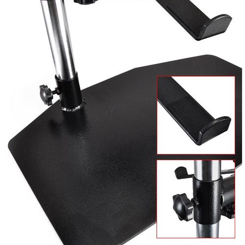  Pyle Pro Universal Dual Device Holder Stand with Tabletop Mount Base