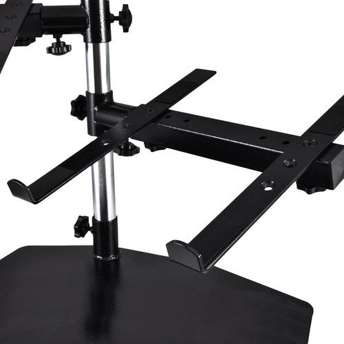  Pyle Pro Universal Dual Device Holder Stand with Tabletop Mount Base