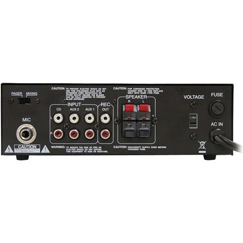  Pyle Pro PTAU45 Mini 120-Watt x 2 Stereo Power Amplifier w/ USB/CD/Aux Inputs