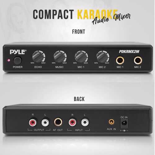  Pyle Pro Compact Karaoke Audio Mixer