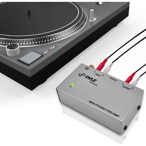  Pyle Pro Ultracompact Phono Turntable Preamplifier