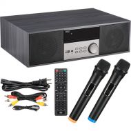 Pyle Pro Home DVD Stereo A/V System with Bluetooth & Wireless Microphone (Gray & Silver)