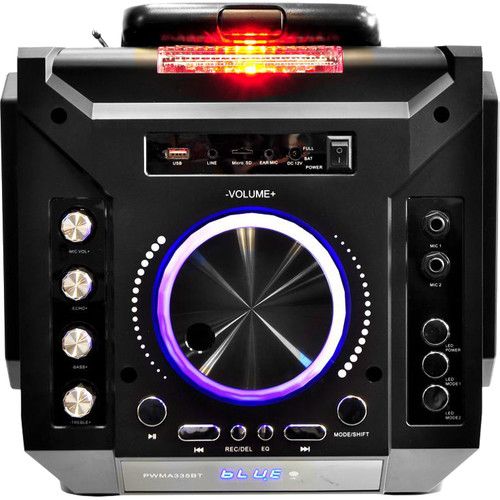  Pyle Pro Portable Bluetooth Karaoke and Music Streaming Speaker System