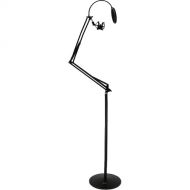 Pyle Pro Floor-Standing Suspension Mic Boom Stand with Pop Filter and Shockmount