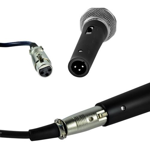  Pyle Pro Dynamic Handheld Microphone Kit with XLR Cables (3-Pack)