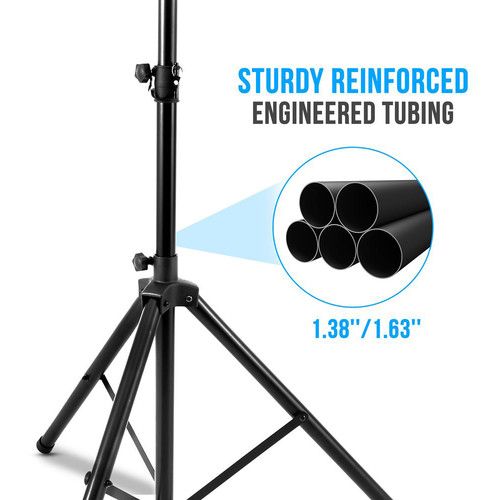  Pyle Pro PSTND25 Height-Adjustable Tripod Speaker Stand