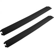 Pyle Pro Drop-Over Cable Protector Ramp (2-Pack,?Black,?39.96 x 5.1 x 1.18