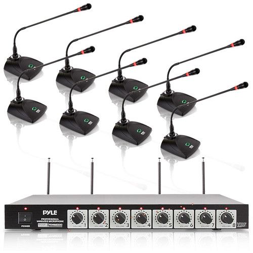  Pyle Pro PDWM8300 VHF Wireless Conference Microphone System