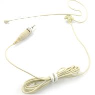 Pyle Pro Ear-Hanging Omnidirectional Microphone with Locking 3.5mm Connector for Sennheiser Wireless Systems (Beige)