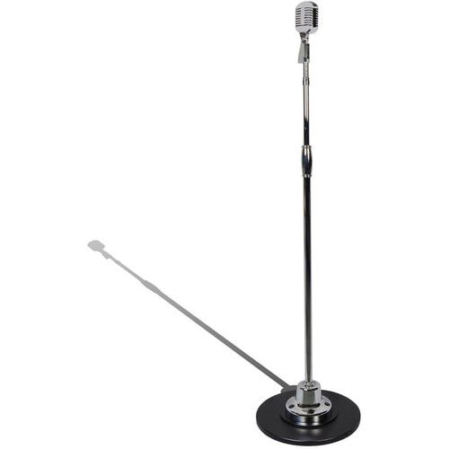  Pyle Pro PDMICR70SL Classic Retro Vintage Style Microphone & Swing Stand (Silver)