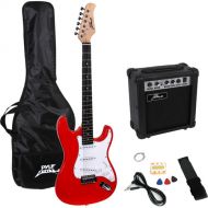 Pyle Pro Beginners Electric Guitar Kit with Amp (Red)
