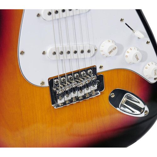  Pyle Pro Beginners Electric Guitar Kit with Amp (Sunburst)