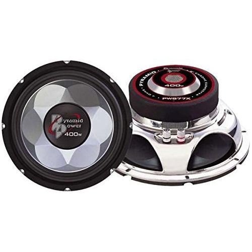  Pyramid 6 Car Audio Speaker Subwoofer - 300 Watt High Power Bass Surround Sound Stereo Subwoofer Speaker System w/ Molded P.P. Cone, 86 dB, 4Ohm, 40 oz Magnet,1 inch KAPTON Voice Coil - Py